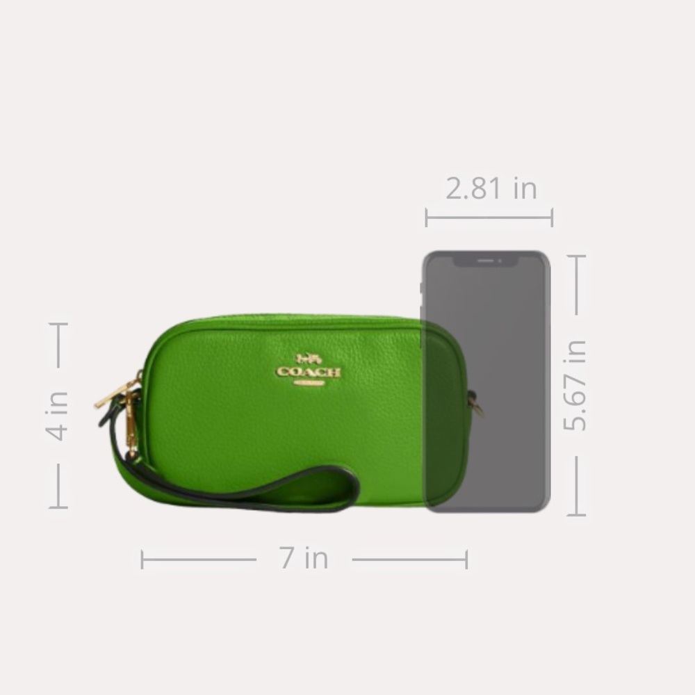 Coach Jamie Wristlet
IM/Neon Green - Picture 4 of 9